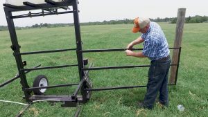 Cow Sprayer Gate Setup