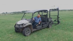 Cow Sprayer spraying fly treatment